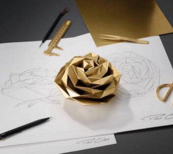 Richard Orlinski (1966) - sculptuur, La rose Orlinski - 5 cm, Antiquités & Art, Antiquités | Autres Antiquités