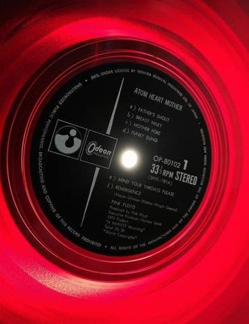 Pink Floyd - Atom Heart Mother / Japanese Pressing On Red