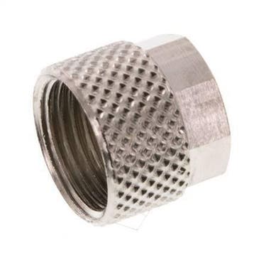 Écrou-raccord en laiton nickelé 8x6mm (M12x1) [20 pièces]., Verzenden