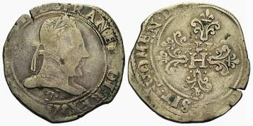 Franc 1578 F Frankreich: Heinrich Iii, 1574-1589, Verzenden