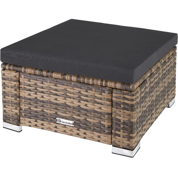tectake Wicker hocker - natuur, Jardin & Terrasse, Ensembles de jardin, Envoi