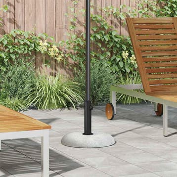 vidaXL Parasolvoet 20.9 kg Lichtgrijs Betonkleurig Rond, Verzenden, Nieuw