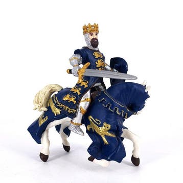 Papo - Action figure Large Medieval King on Horseback Figure