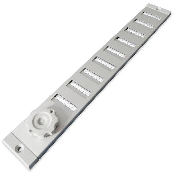 Aluminium afsluitbaar schuifrooster opbouw 370 x 30mm, Doe-het-zelf en Bouw, Ventilatie en Afzuiging, Nieuw, Verzenden