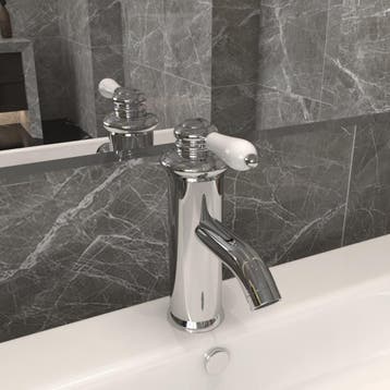 vidaXL Wastafelkraan 130x180 mm verchroomd, Doe-het-zelf en Bouw, Verzenden, Nieuw