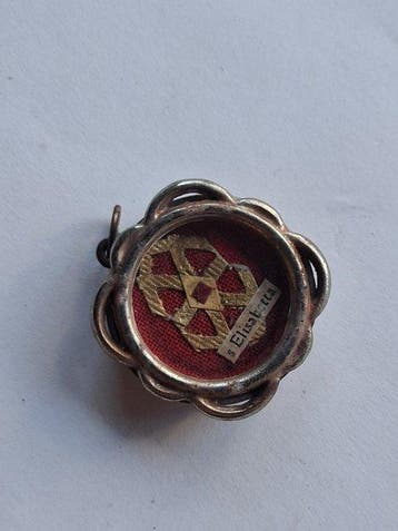 Relikwie - Legering, Verguld, Papier, Textiel, Glas -