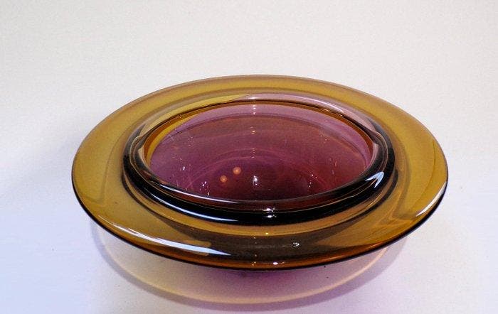 Glasblazerij Leerdam - Geir Nustad - Schaal - Glas, Antiek en Kunst, Antiek | Glaswerk en Kristal