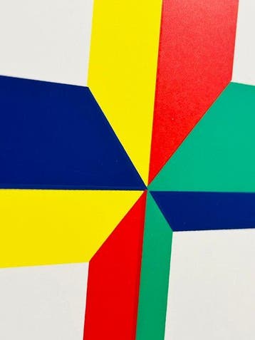 Hans Jörg Glattfelder (1939) - Delfter Kreuz,, Antiek en Kunst