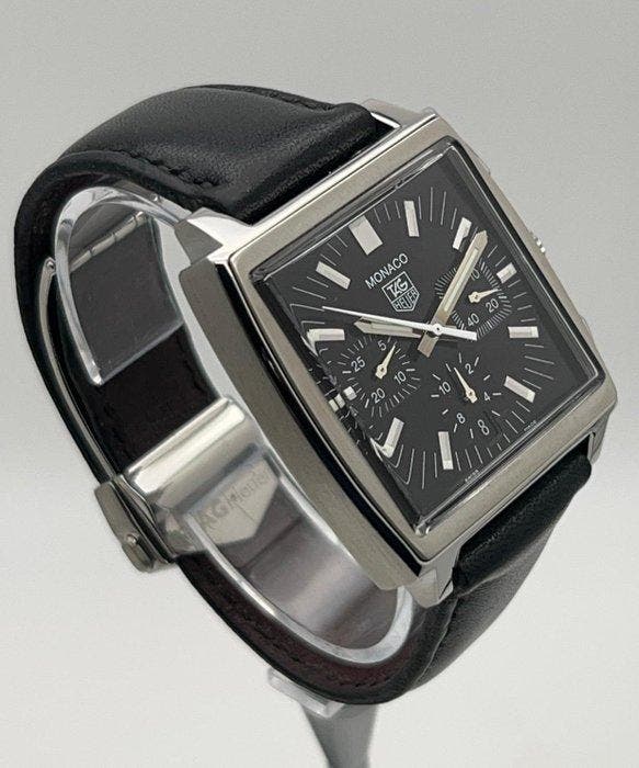 TAG Heuer - Monaco Chronograph - CW2111 - Heren - 2000-2010, Handtassen en Accessoires, Horloges | Antiek