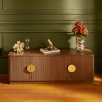 Design tv-meubel - walnoot - 140 x 40 x 48 cm, Huis en Inrichting, Verzenden, Nieuw