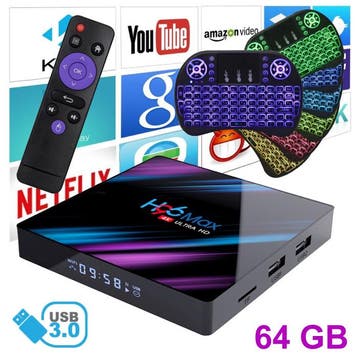 H96 Max 4K TV Box Mediaspeler Android Kodi - 4GB RAM - 64GB, Verzenden