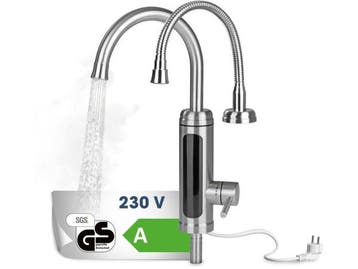 Veiling - Elektrische warm- en koudwaterkraan Easymaxx C-uit, Nieuw
