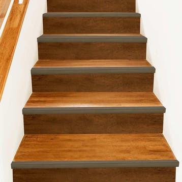 vidaXL Trapprofielen 10 st Bruin 67 x 3.5 x 3 cm Aluminium, Doe-het-zelf en Bouw, Ladders en Trappen, Verzenden, Nieuw