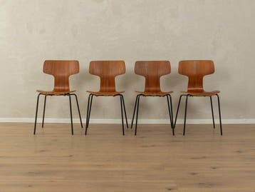 Fritz Hansen - Arne Jacobsen - Stoel (4) - Multiplex, Teak -