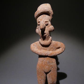 Colima, Westkust van Mexico Terracotta Figuur. Prima. 13 cm