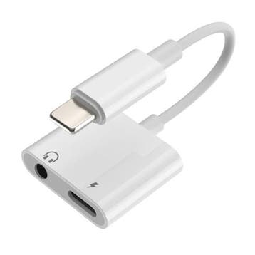 iPhone Lightning Oplader & AUX Splitter - Headphone Audio, Verzenden, Nieuw