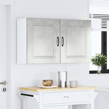 vidaXL Keuken Wandkasten 2 stuks Kalmar Beton Grijs, Huis en Inrichting, Verzenden, Nieuw