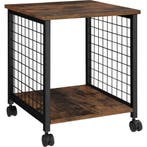 tectake Bijzettafel Gary 40x40x48cm - Industrieel hout donke, Verzenden