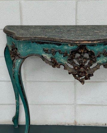 Wandtafel - Venetiaanse Rococo-stijl geschilderde en