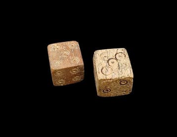Oud-Romeins Been Dobbelstenen Gooien - 11 mm (Zonder