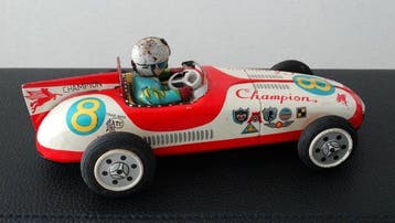 ATC/ASAHI - Blikken speelgoedauto - Champion #8 tinplate