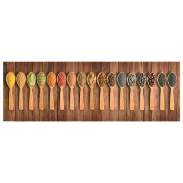 vidaXL Keukenmat wasbaar Spoons 60x300 cm, Verzenden