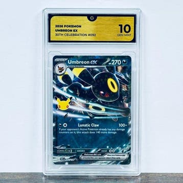 Pokémon Graded card - Umbreon ex 092- 30th Anniversary –, Nieuw