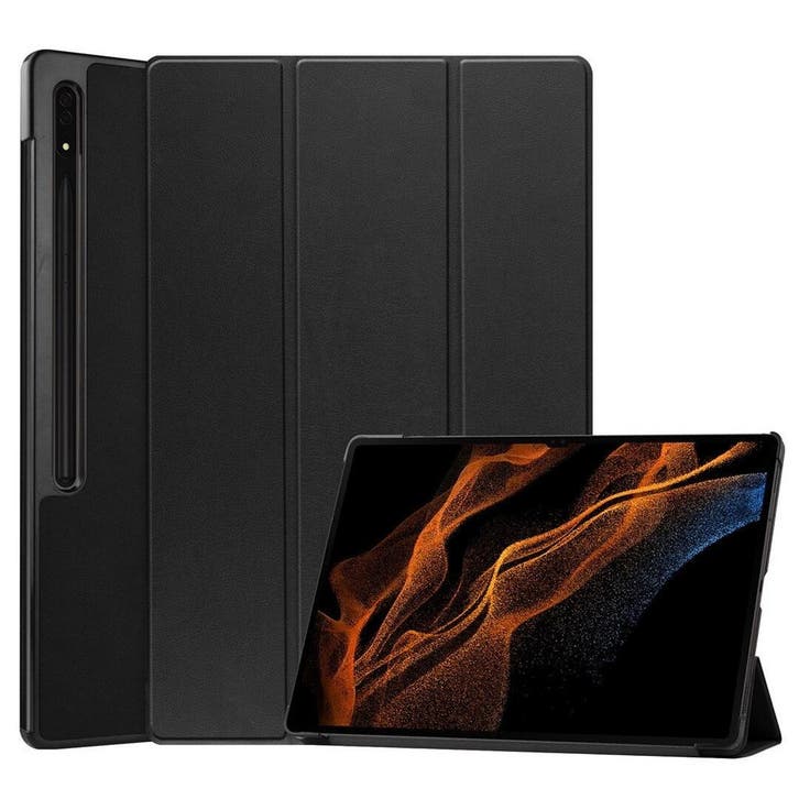 DrPhone Smart Tri-Fold Cover - Geschikt voor Galaxy Tab SM, Informatique & Logiciels, Housses pour tablettes, Envoi