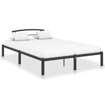 vidaXL Bedframe metaal zwart 140x200 cm, Verzenden, Nieuw