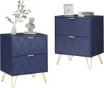 Nachtkastje set van 2 - Bijzettafel - Opbergkastje - 40x30x5, Verzenden, Nieuw