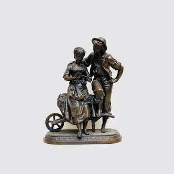 Ernest Rancoulet (1870-1915) - Statue, Allorgie op de zomer