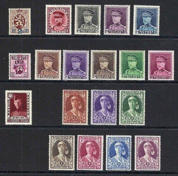 België 1931 - De volledige jaargang met blok en zegel uit, Gestempeld