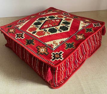 Kelim - 60 cm - 60 cm - Pouf et oreiller