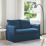 vidaXL bank / zetel Blauw 136 x 82 x 85 cm Stof, Verzenden, Nieuw