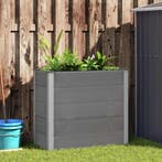 vidaXL Plantenbak verhoogd 100x50x91 cm HKC grijs, Verzenden, Nieuw