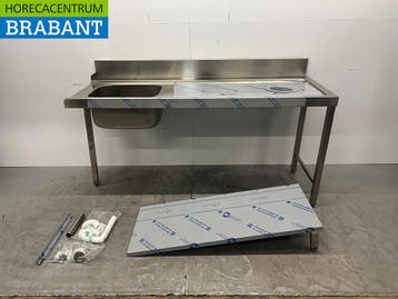 RVS Aanvoertafel met onderschap T.B.V. Doorschuifvaatwasser, Ophalen of Verzenden, Nieuw in verpakking