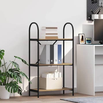 vidaXL Boekenplank 3-laags 60 x 30 x 109 cm Bewerkt hout, Verzenden
