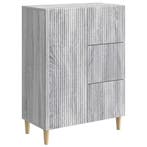 vidaXL Dressoir met lade Grijs sonoma 66 x 34,5 x 90 cm, Maison & Meubles, Armoires | Dressoirs, Verzenden