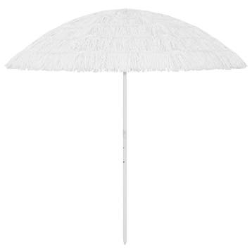 vidaXL Strandparasol Hawaï 300 cm wit, Verzenden, Nieuw