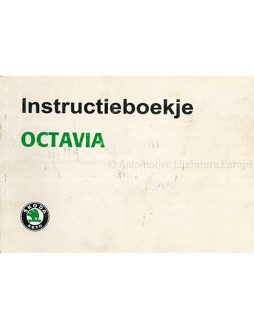 1996 ŠKODA OCTAVIA INSTRUCTIEBOEKJE NEDERLANDS
