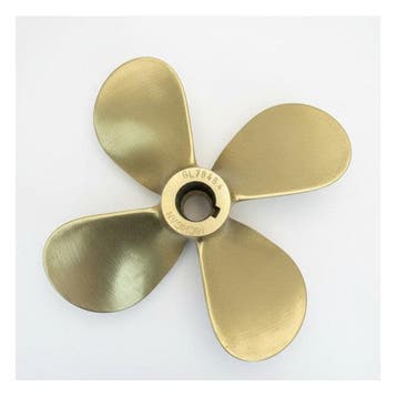 Bieden: Michigan Propellers 4-Blade Brass Propeller GL469 1, Watersport en Boten, Ophalen of Verzenden, Nieuw
