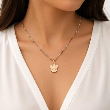 UnoAErre - Collier avec pendentif - 18 carats Or blanc, Or