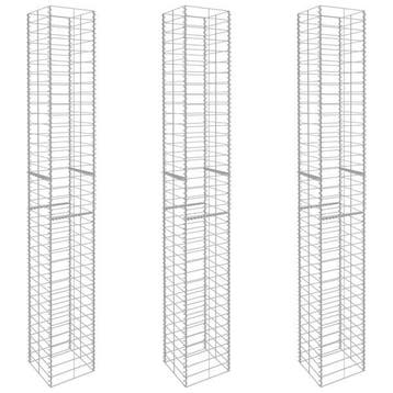 3 Gabions 25x25x197cm - Acier galvanise - Produit retour..., Verzenden, Nieuw