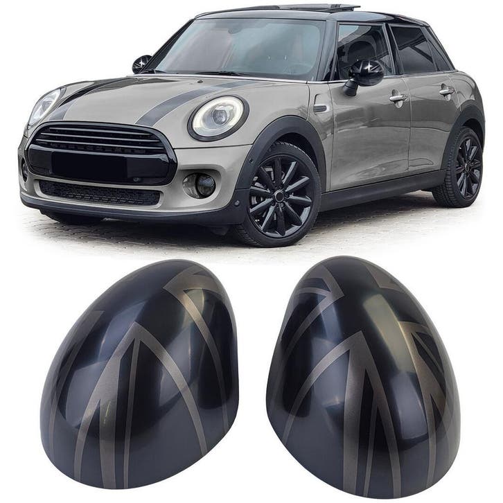 Union Jack Spiegelkappen Zwart Mini F54 F55 F56 F57 CP171, Autos : Pièces & Accessoires, Rétroviseurs