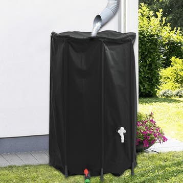 vidaXL Watertank met kraan opvouwbaar 500 L PVC, Verzenden