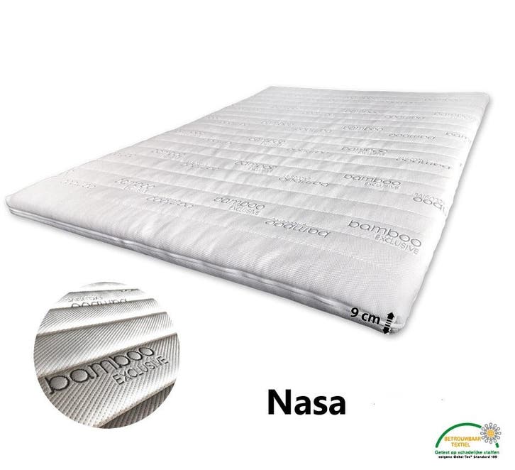 BAMBOO exclusive NASA 9 cm topper - 180/200cm, Maison & Meubles, Chambre à coucher | Matelas & Sommiers