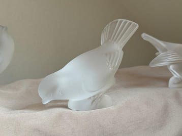 Lalique - Sculpture, Drei Vögel - Spatz Vogel Taube