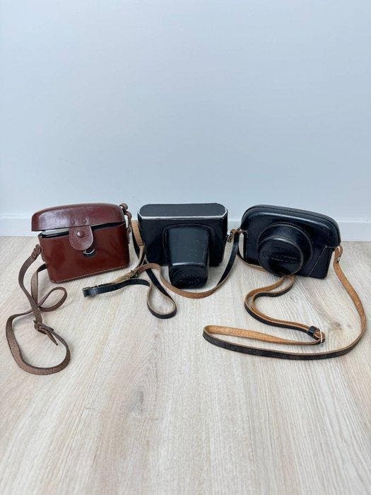 Zenit, Zeiss Ikon, Canon Film Cameras with cases Lot incl., Audio, Tv en Foto, Fotocamera's Analoog