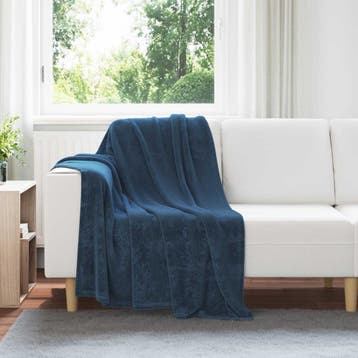 vidaXL Dekentjes 6 st Marineblauw 130 x 150 cm 3.04 kg, Verzenden