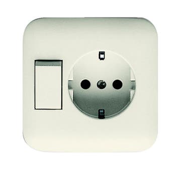 ABB Busch-Jaeger SI Gecombineerde Schakelaar Stopcontact, Doe-het-zelf en Bouw, Elektriciteit en Kabels, Verzenden, Nieuw